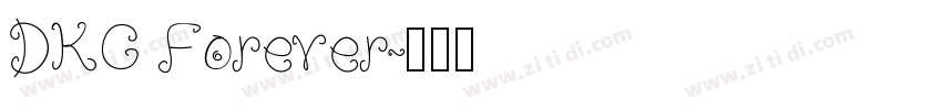 DKC Forever字体转换